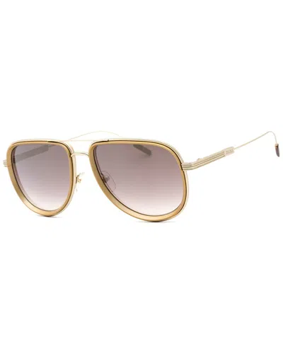 Ermenegildo Zegna Men's Ez0218 57mm Sunglasses In Gold
