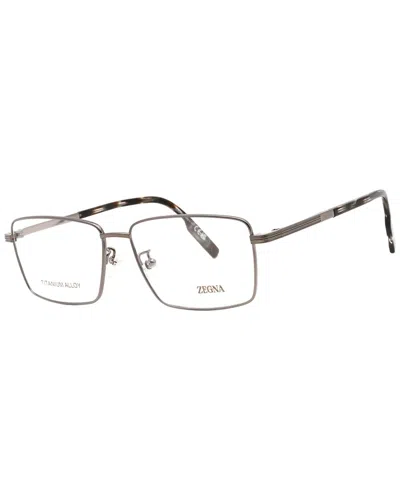 Ermenegildo Zegna Men's Ez5258-h 56mm Optical Frames In Metallic