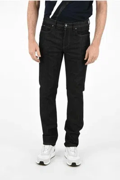 Pre-owned Ermenegildo Zegna Men Jeans Zzegna Dark Wash Slim Fit Jeans 17cm Grey