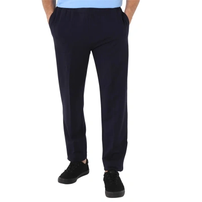 Ermenegildo Zegna Men's Navy Cqr Cttn Modal Pants In Black