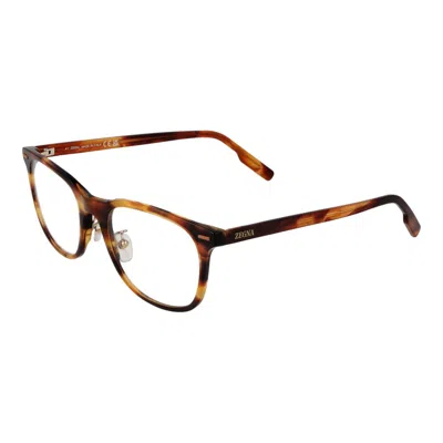 Ermenegildo Zegna Men Optical Men's Frames In Brown
