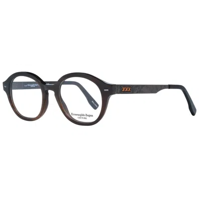 Ermenegildo Zegna Men Optical Men's Frames In Brown