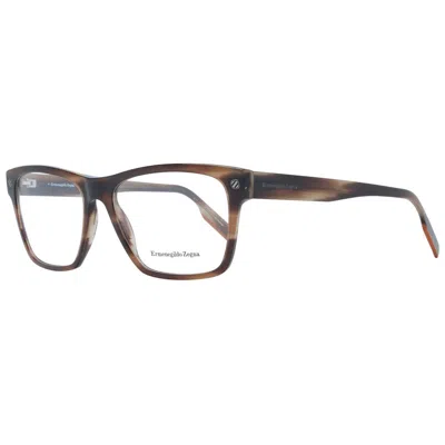 Ermenegildo Zegna Men Optical Men's Frames In Brown