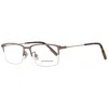 Ermenegildo Zegna Bronze Men Optical Frames In Gold