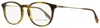 Ermenegildo Zegna Men's Oval Eyeglasses Ez5125 098 Striated Brown-green 50mm In Multi