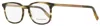 Ermenegildo Zegna Men's Rectangular Eyeglasses Ez5143 055 Striped Brown/bronze 53mm In Multi