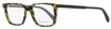 Ermenegildo Zegna Men's Rectangular Eyeglasses Ez5145 055 Havana/blue 54mm In Multi