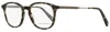 Ermenegildo Zegna Men's Square Eyeglasses Ez5140 055 Gray Havana/ruthenium 50mm In Multi
