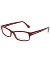 Ermenegildo Zegna Men's Vz3534 55mm Optical Frames In Red