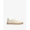 Ermenegildo Zegna Mens  Triple Stitch Woven Low-top Trainers In Beige