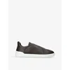 Ermenegildo Zegna Men's Triple Stitch Leather And Suede Sneakers In Brown/oth