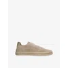 Ermenegildo Zegna Mens  Triple Stitch Suede Espadrilles In Grey