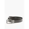 Ermenegildo Zegna Metal Buckle Leather Belt