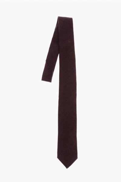 Ermenegildo Zegna Micro Polka Dot Patterned Cashmere Tie Grösse Unica