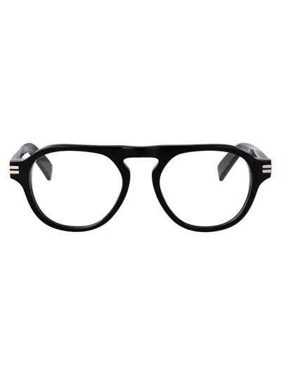 Ermenegildo Zegna Nero Lucido Acetate Glasses In Black