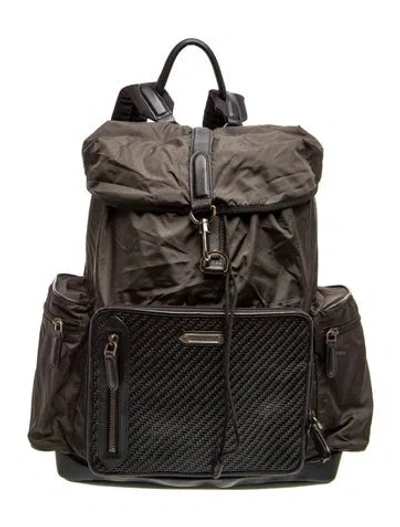 Pre-owned Ermenegildo Zegna Nylon Backpack In Green