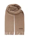 Ermenegildo Zegna Oasi Cashmere Scarf Scarves And Foulards Beige In Brown