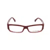 Ermenegildo Zegna Red Plastic Frames In Red