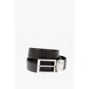 Ermenegildo Zegna Reversible Leather Belt 30mm In Black