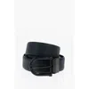 Ermenegildo Zegna Reversible Leather Belt 35mm In Black
