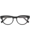 Ermenegildo Zegna Round-frame Glasses In Black