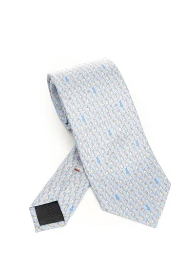 Ermenegildo Zegna Silk Tie Ties And Bow Ties Light Blue