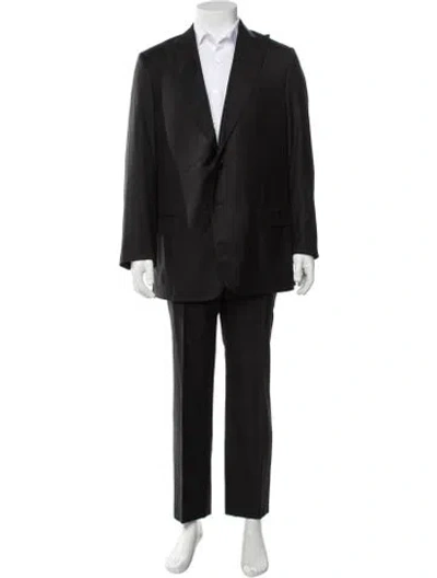 Pre-owned Ermenegildo Zegna Silk Two-piece Suit In Black
