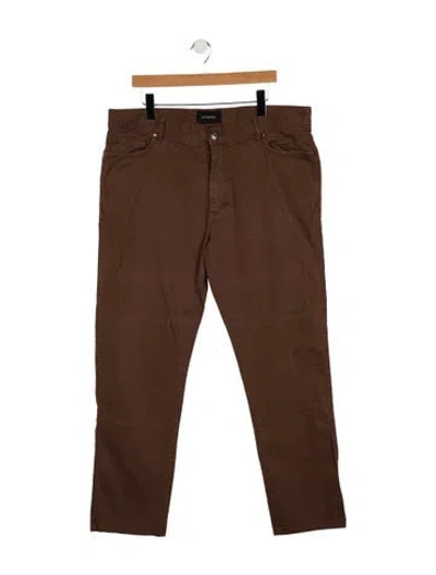 Pre-owned Ermenegildo Zegna Skinny Jeans In Brown