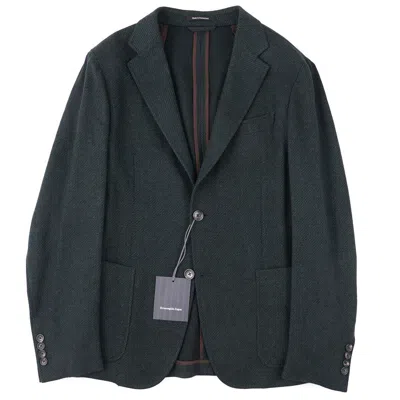 Pre-owned Ermenegildo Zegna Slim-fit Soft-constructed Cashmere Sport Coat 46r (eu 56) In Green