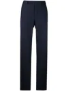 Ermenegildo Zegna Slim-fit Tapered Wool Trousers In Blue
