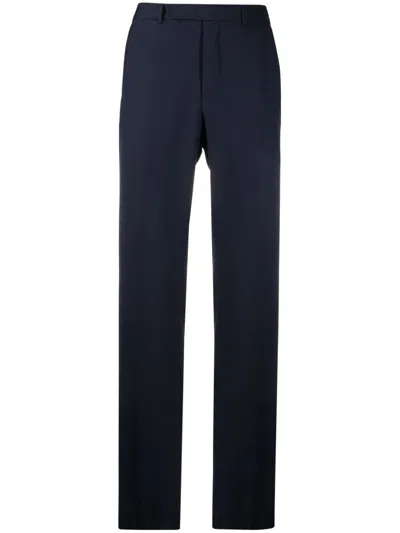 Ermenegildo Zegna Slim-fit Tapered Wool Trousers In Blue