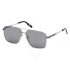 Ermenegildo Zegna Smoke Mirror Navigator Men's Sunglasses Ez0224-d 14c 60