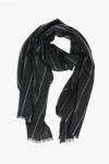 Ermenegildo Zegna Solid Color Scarf With Fringes