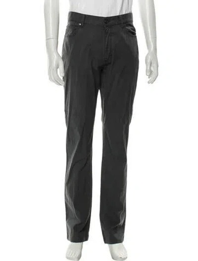 Pre-owned Ermenegildo Zegna Straight-leg Jeans In Gray
