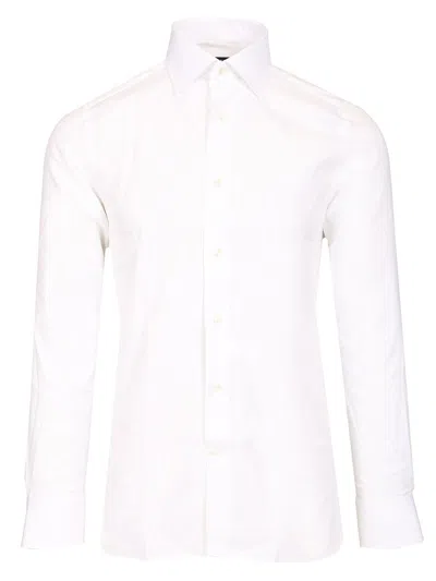 Ermenegildo Zegna Stretch Cotton Shirt Shirts White