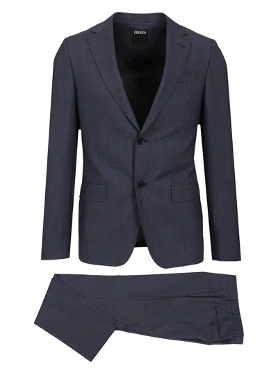 Ermenegildo Zegna Tailored Suit Dresses Blue