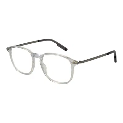 Ermenegildo Zegna Transparent Acetate Glasses (frames) In Gray