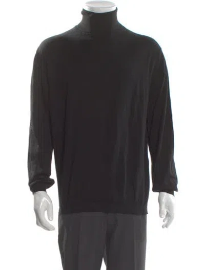 Pre-owned Ermenegildo Zegna Turtleneck Long Sleeve Sweatshirt In Gray