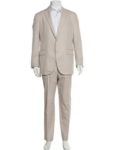 Pre-owned Ermenegildo Zegna Two-piece Suit In Neutrals