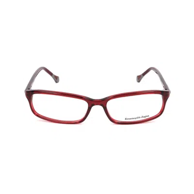 Ermenegildo Zegna Red Plastic Frames In Brown