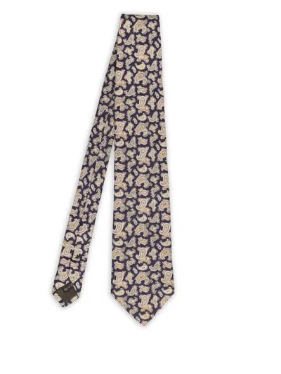 Pre-owned Ermenegildo Zegna Vintage 1990s Silk Tie In Blue