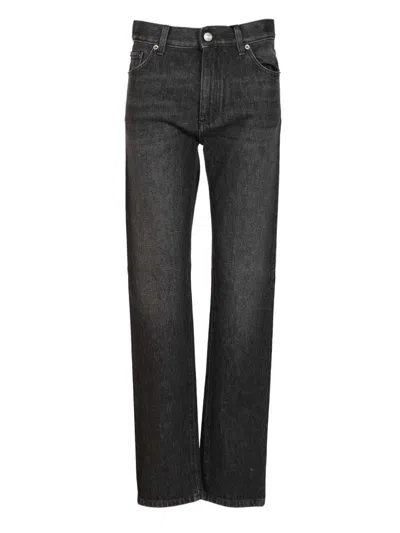 Ermenegildo Zegna Vintage Comfort Cotton Denim Jeans Grey In Black