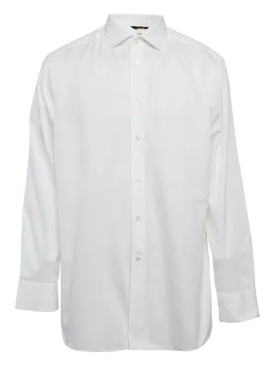 Pre-owned Ermenegildo Zegna Vintage Cotton Shirt In White