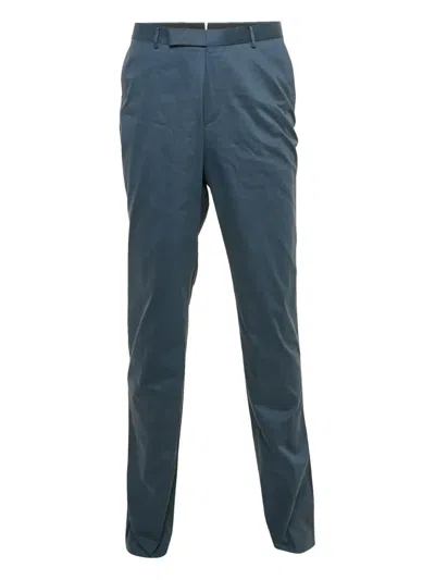 Pre-owned Ermenegildo Zegna Vintage Cotton Trousers In Blue