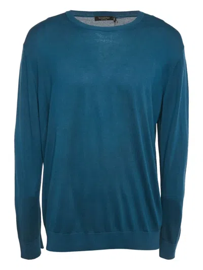 Pre-owned Ermenegildo Zegna Vintage Crew-neck Sweater In Blue