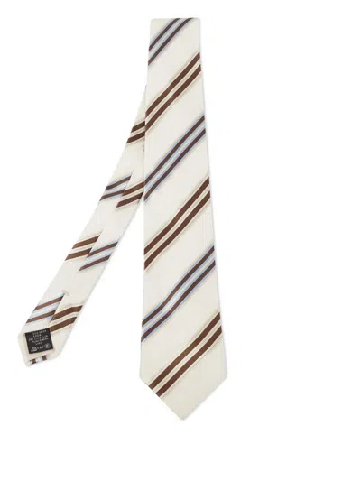 Pre-owned Ermenegildo Zegna Vintage Diagonal-stripe Tie