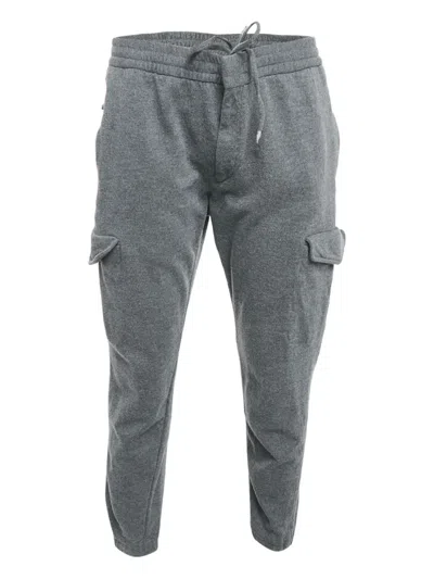 Pre-owned Ermenegildo Zegna Vintage Knitted Cargo Trousers In Gray