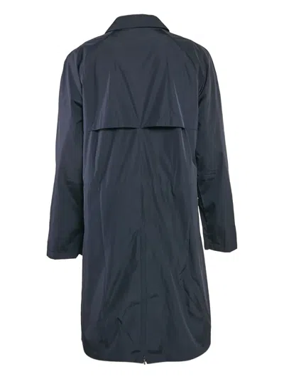 Pre-owned Ermenegildo Zegna Vintage Rear-vent Trench Coat In Blue