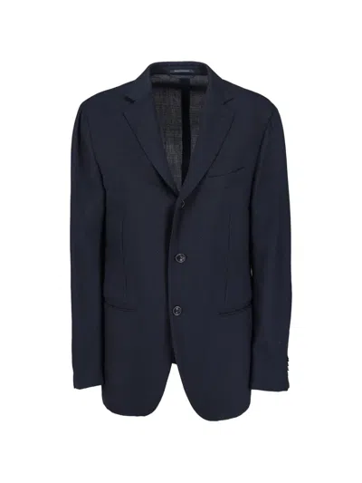 Pre-owned Ermenegildo Zegna Vintage Single-breasted Blazer In Blue