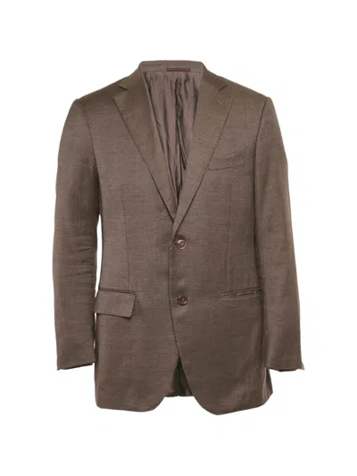 Pre-owned Ermenegildo Zegna Vintage Single-breasted Blazer In Brown